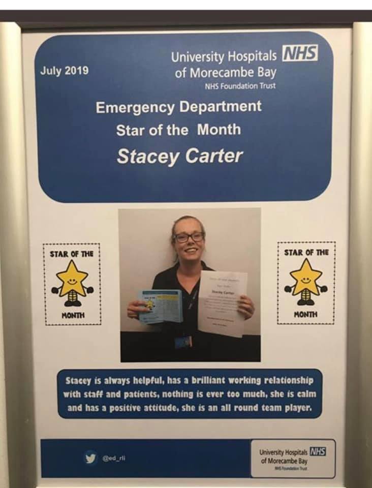 Stacey Carter, Star of the month